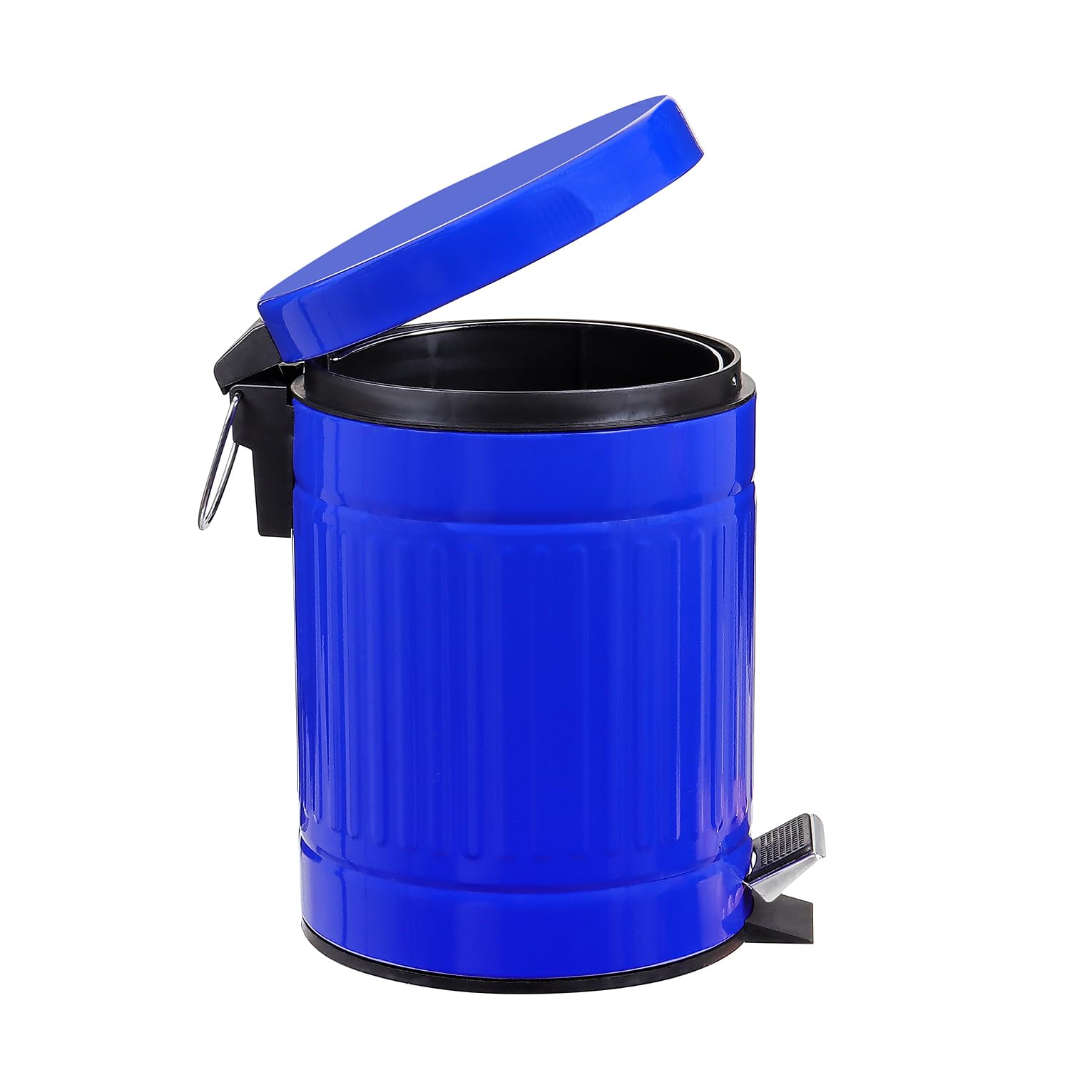 5L Round Step Pet Trash with LidMini Metal Pedal Bin