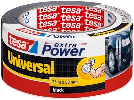 tesa Extra Power Universal Duct Tape 25m x 50mm Black
