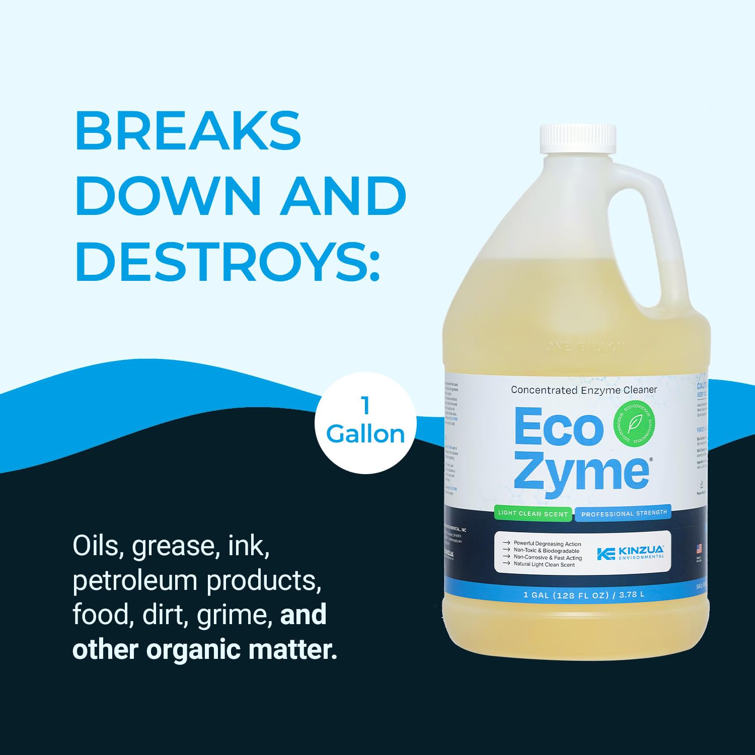 Kinzua Eco-Zyme Enzyme Cleaner 1 Gallon
