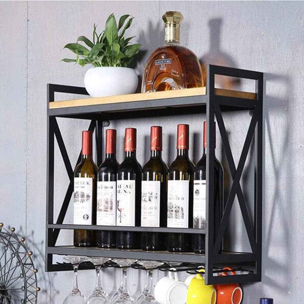 Wall Mounted Wine Bottle Display Rack for Home Decor