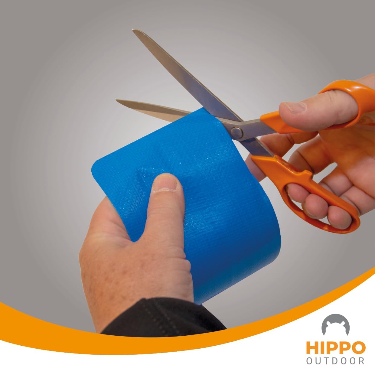 HIPPO OUTDOOR Heavy Duty Tarpaulin Repair Tape 16ft Roll Blue UV Waterproof