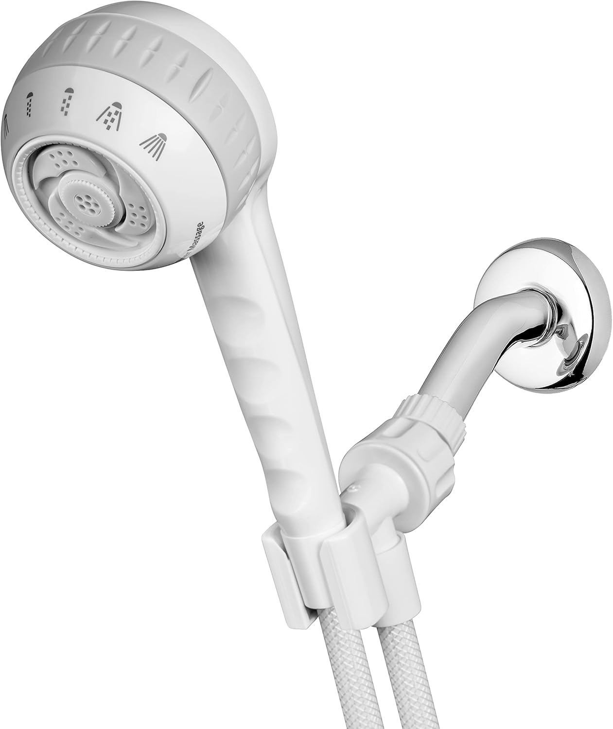 Waterpik Original Massage Shower Head with 5-Foot Hose and 6 Modes