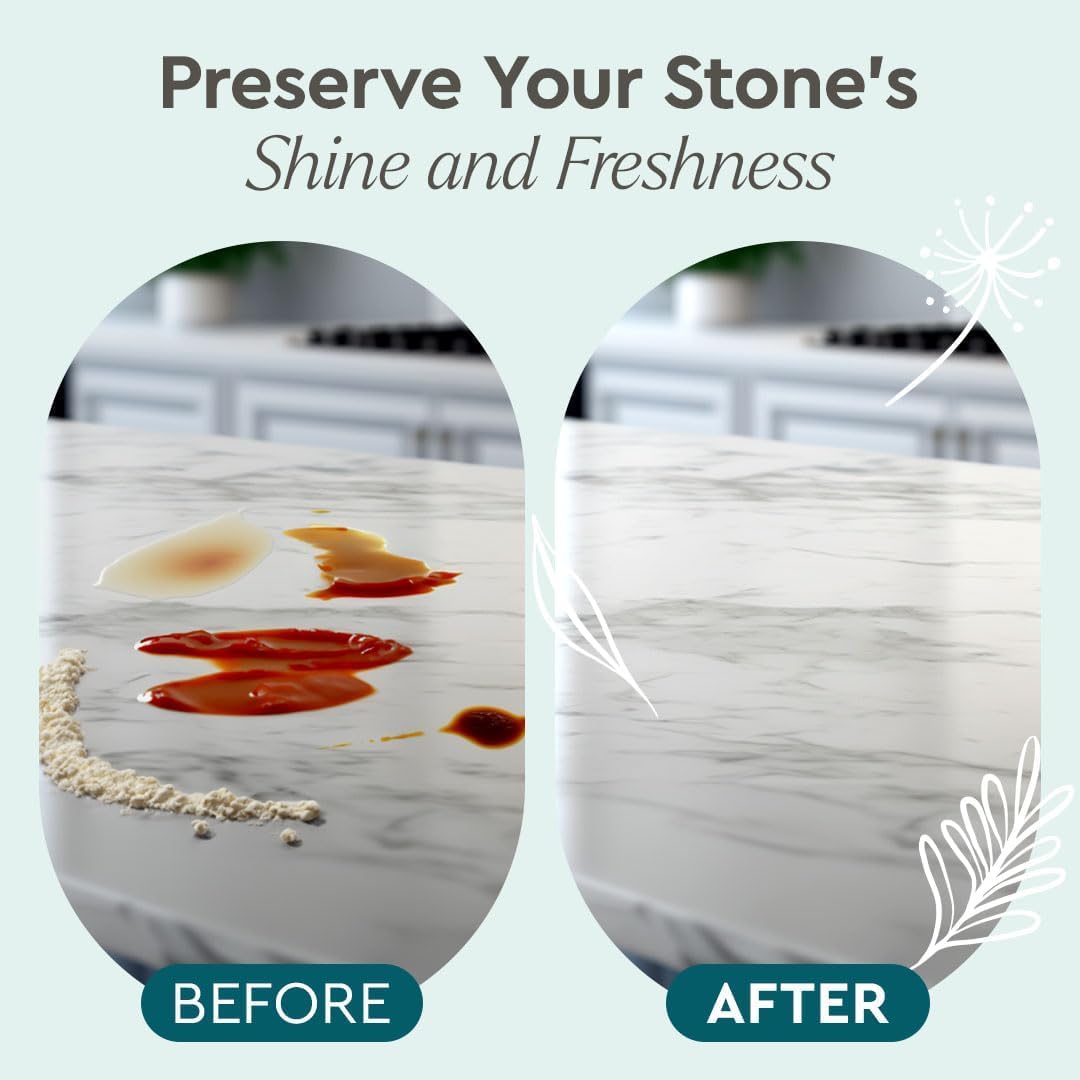 Puracy Natural Granite Cleaner - Streak-Free Plant-Powered