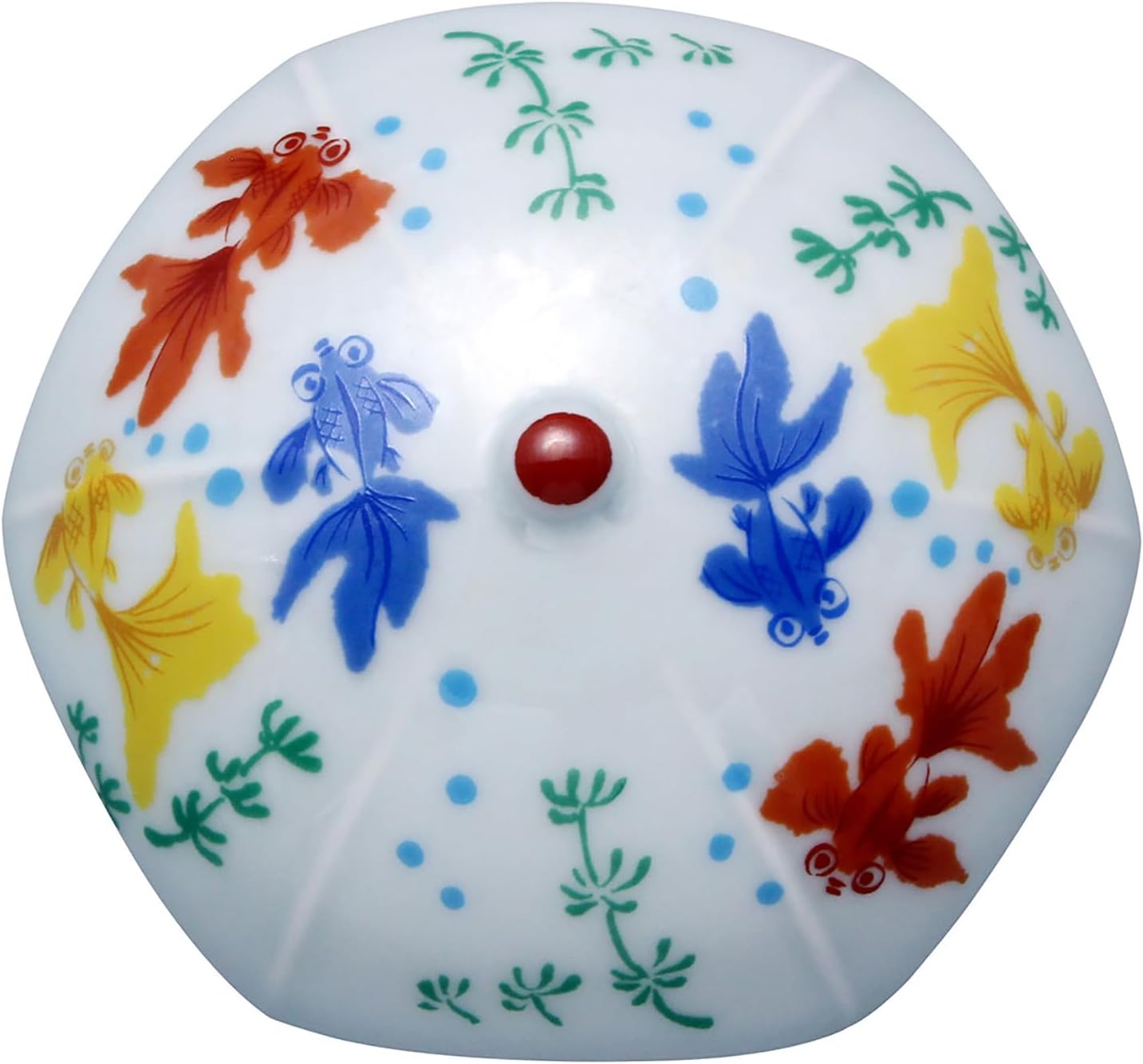 TOYO CERAMICS Arita Ware Drain Cover 28 Inch Porcelain Goldfish Design