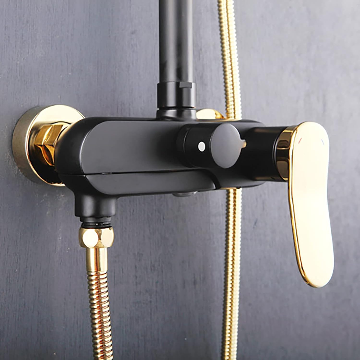 10 Inch Black Gold Shower System with 2 Mode Handheld