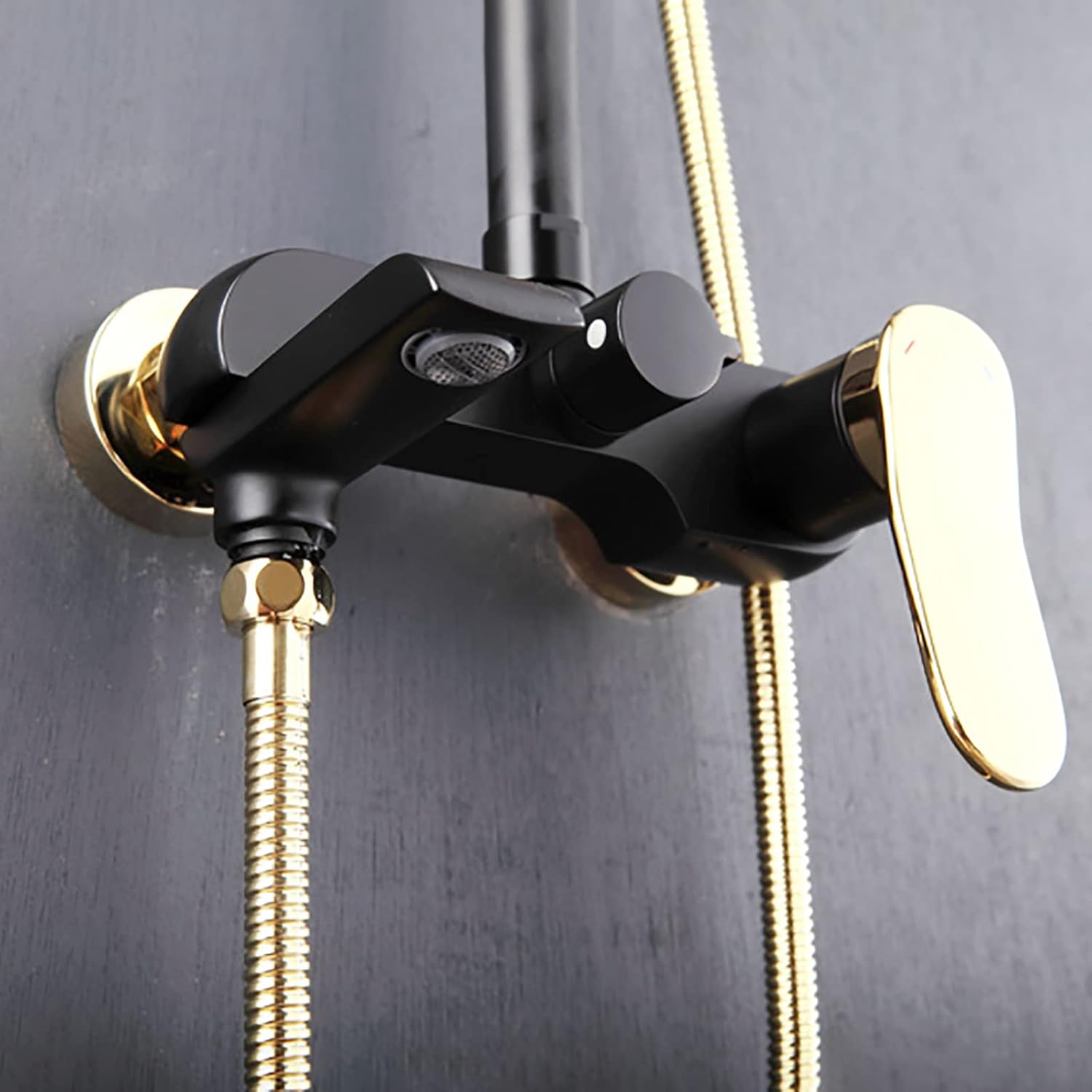 10 Inch Black Gold Shower System with 2 Mode Handheld