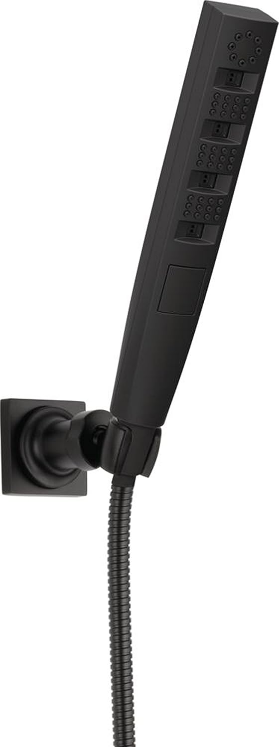 Delta H2Okinetic 5-Spray Matte Black Handheld Shower with Hose