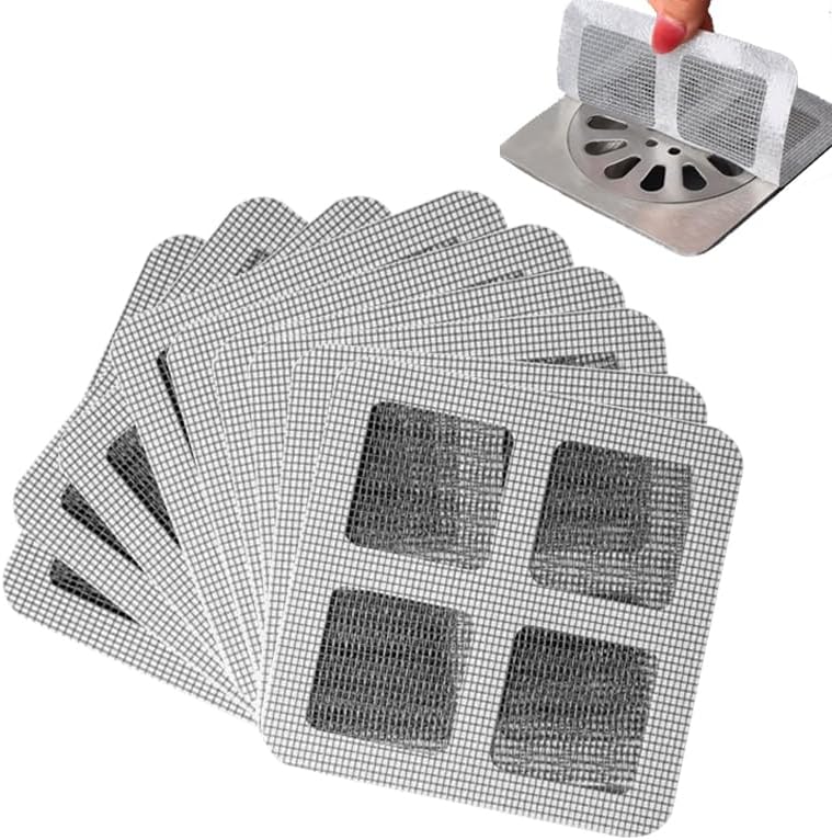 Disposable 4x4 Drain Covers 30 PCS Hair Catcher for Shower and Bath