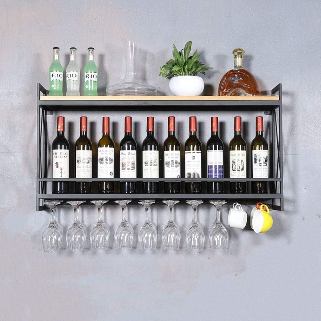 Wall Mounted Wine Bottle Display Rack for Home Decor