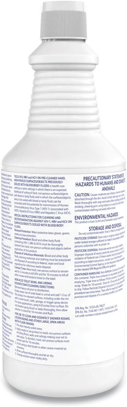 CREW Diversey 100925283 Neutral Non-Acid Disinfectant 32oz