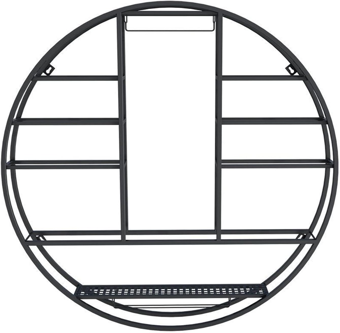 ZJDYDY Wall-Mounted Wine Rack Black 80x11x80cm