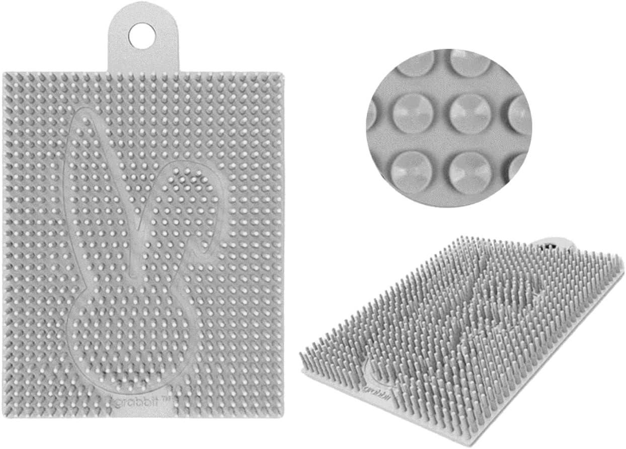 GRABBIT Hair Catcher Wall-Mounted Hair Trap for Shower