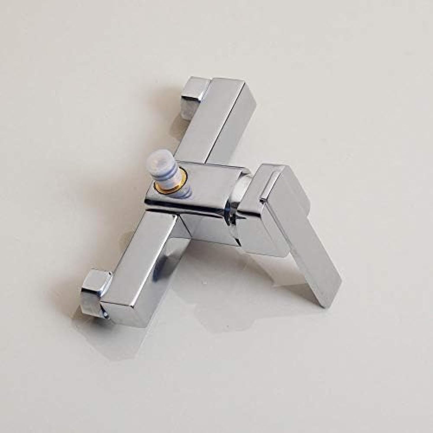 Chrome Finish Wall Mount 8 Inch Rain Shower Set with Adjustable Height