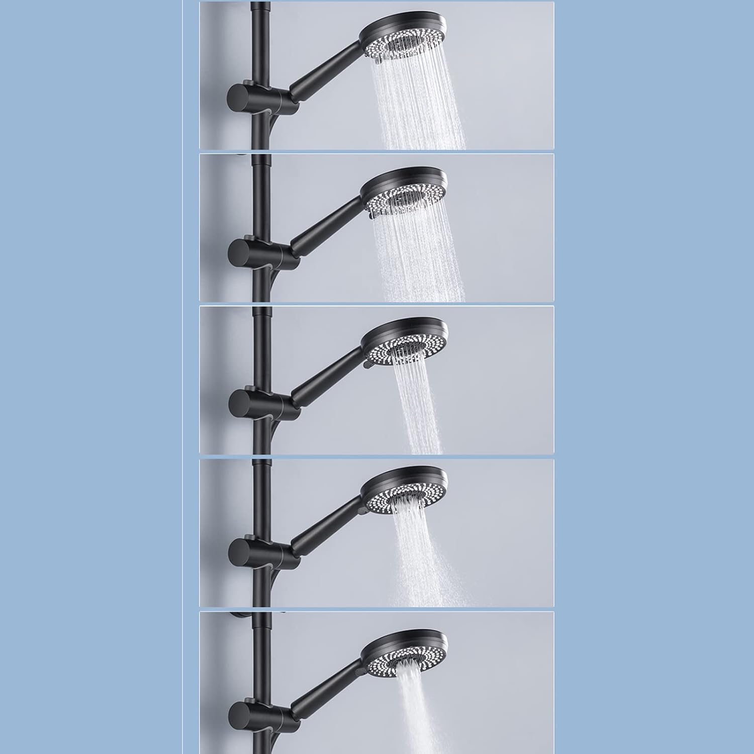 LED Digital Display Wall Mounted Shower Combo Set