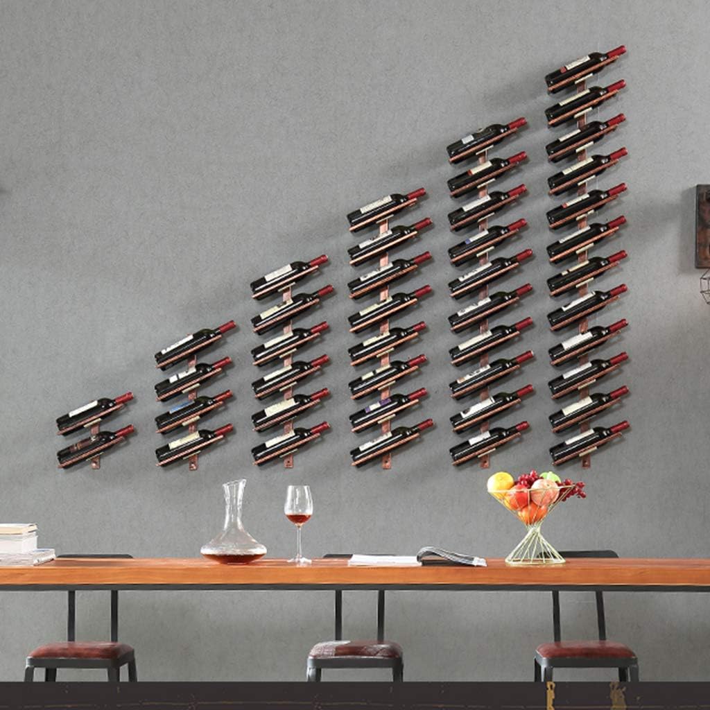 Wall Mounted Wine Rack 6 Bottles Bronze