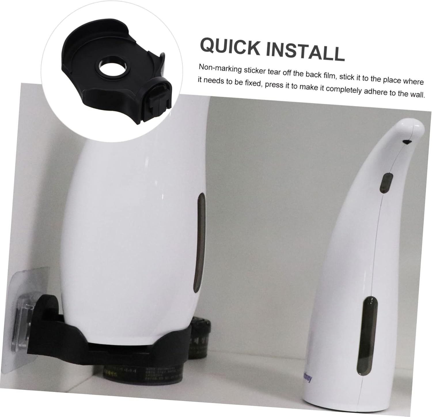 HOLIDYOYO 2pcs Wall-Mounted Soap Dispenser Bracket Holder