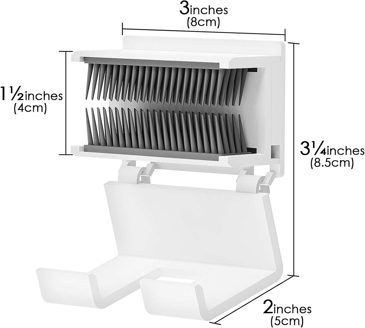 Linkidea Shower Hair Collector Reusable Drain Hair Trap White