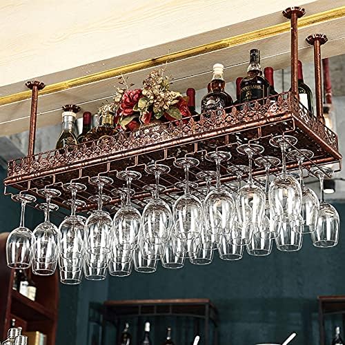 Ceiling Metal Wine Racks Adjustable Height Wall Mounted Holder