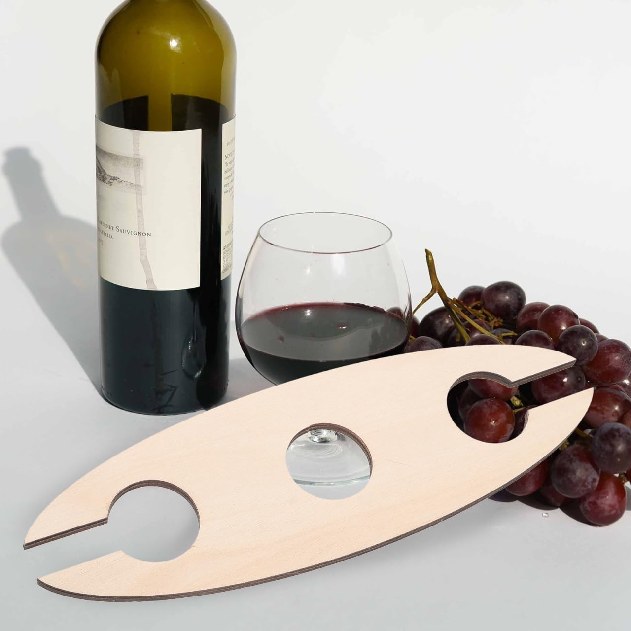 BESTOYARD Wooden Wine Rack - 3 Pack Khaki Freestanding Holder