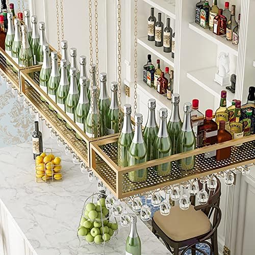Wall-Mounted Wine Rack for Cabinet Ceiling Storage