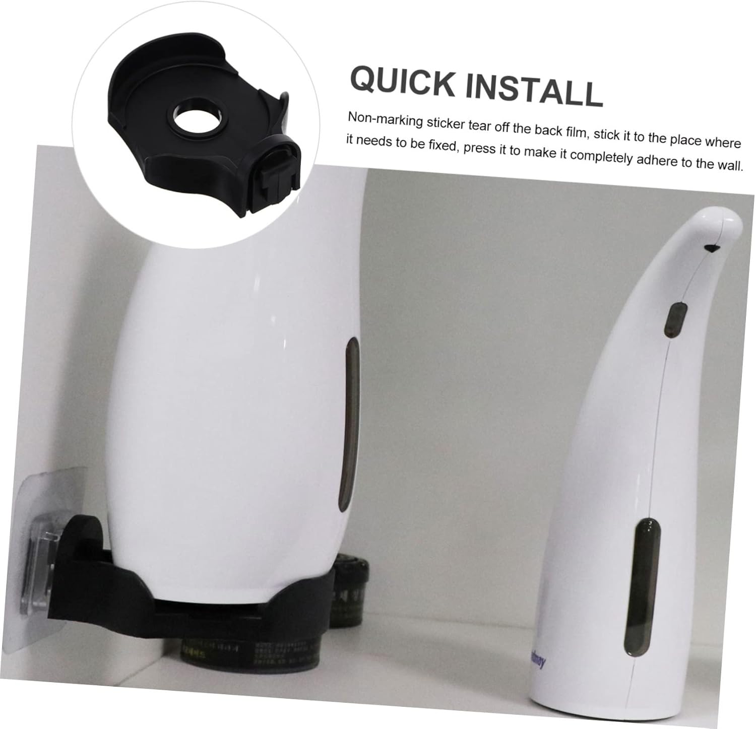 Hoement Wall-Mounted Soap Dispenser Bracket 2 Piece Set