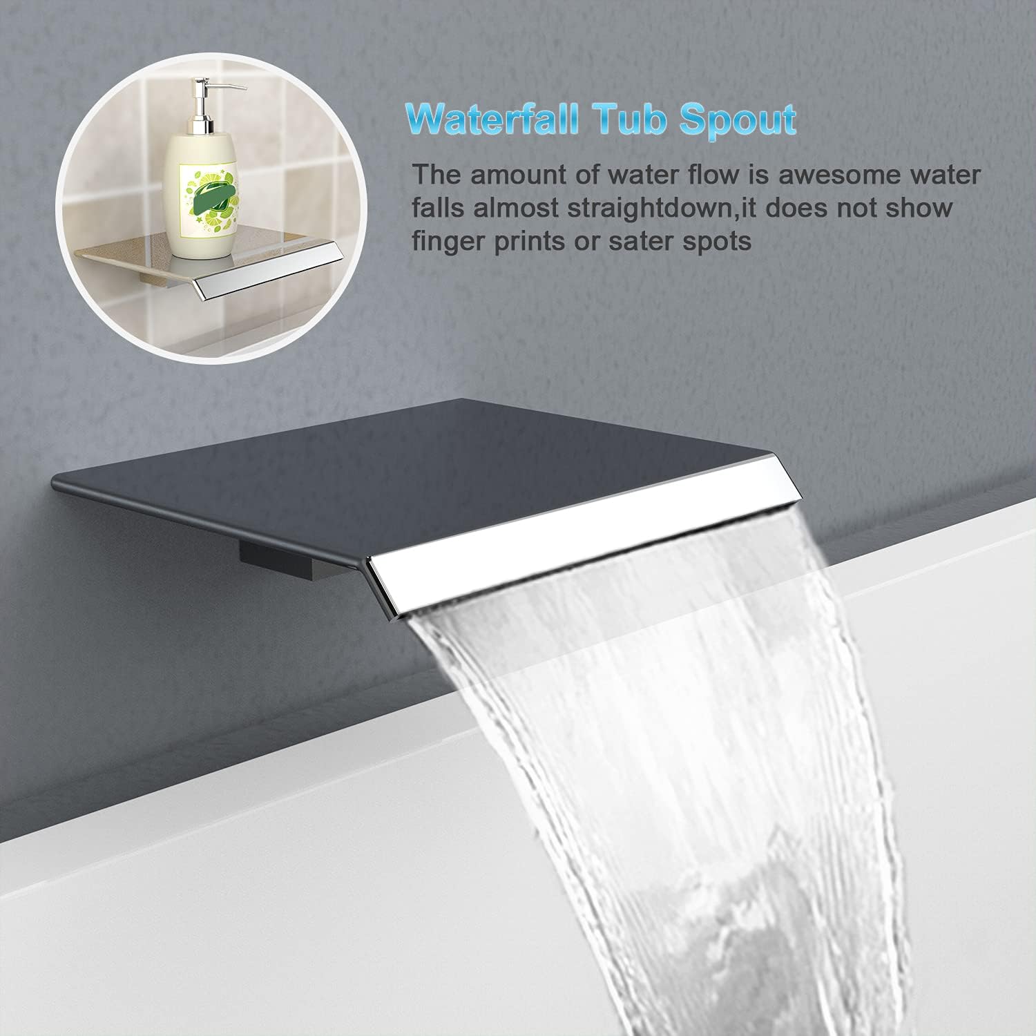 EMBATHER Tub Shower Trim System with Rainhead