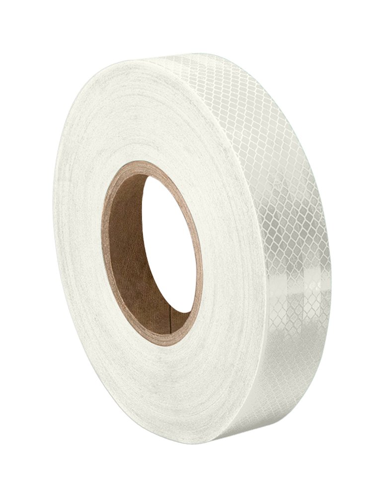 3M 3430 White Reflective Safety Tape Roll 075x15ft