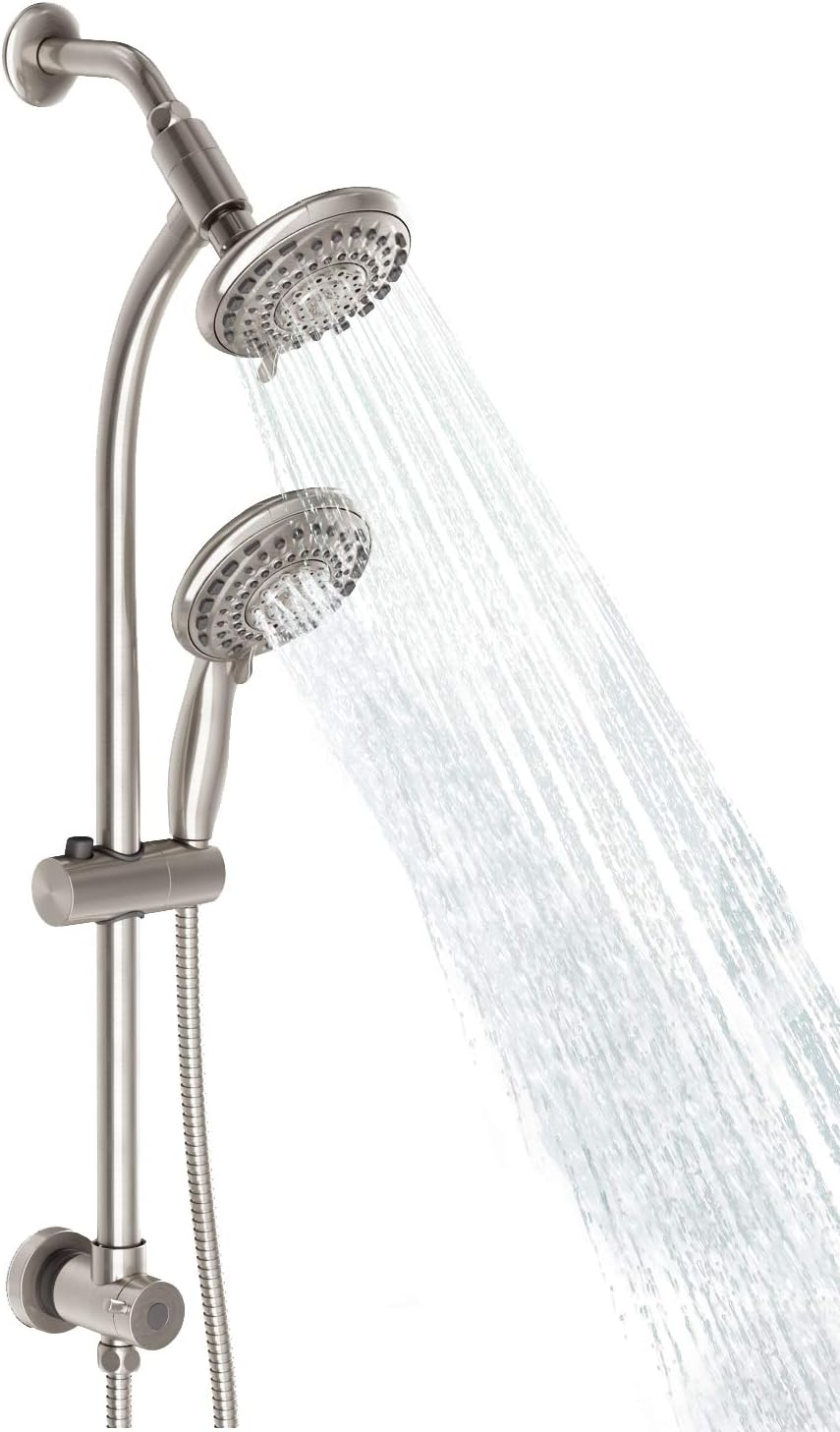 Egretshower Handheld Rain Shower Combo with 275 Slide Bar