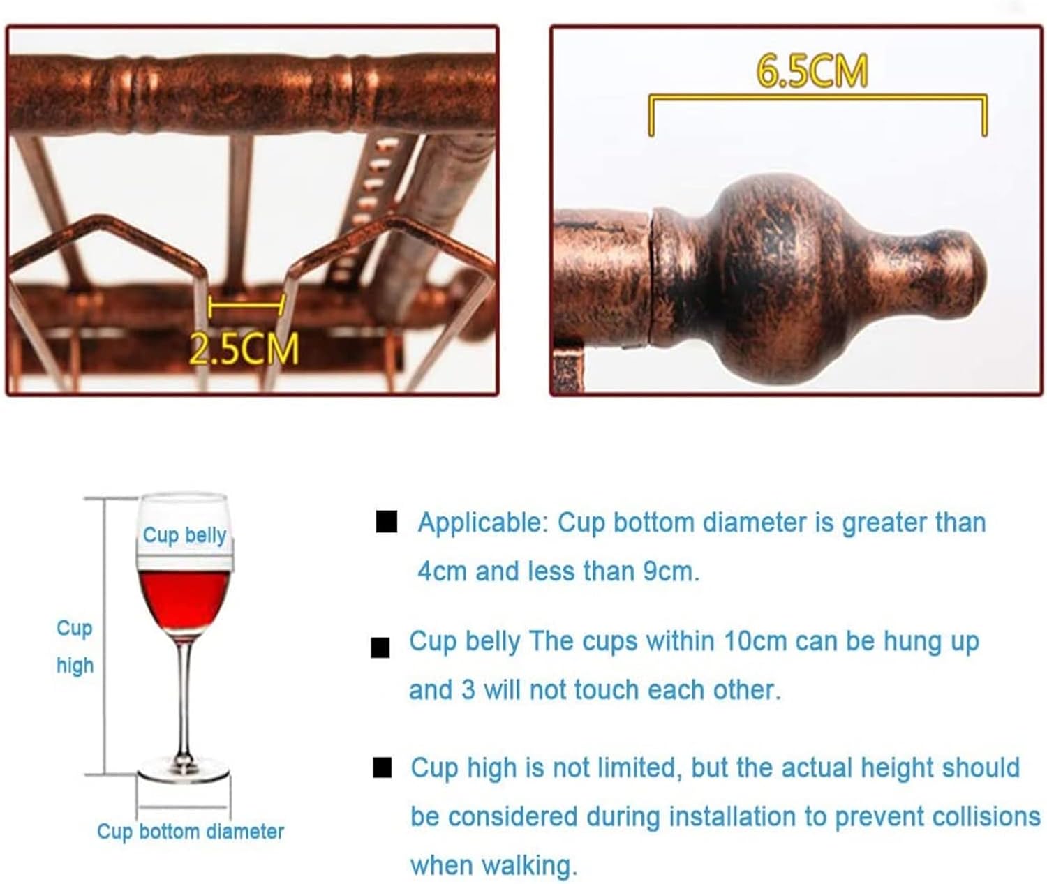 ALDEPO Wall-Mounted Wine Rack Floating Shelf