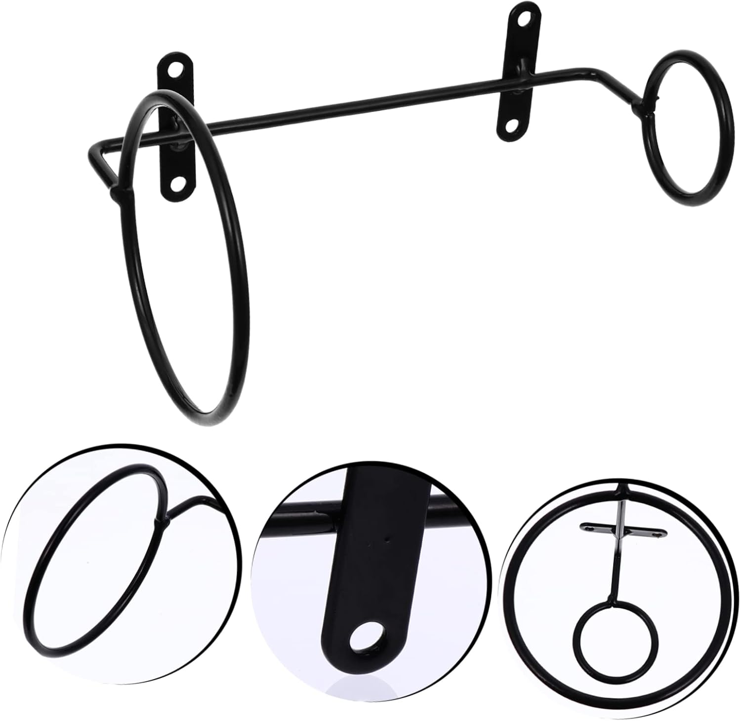 Ciieeo 6pcs Wall-Mounted Wine Rack