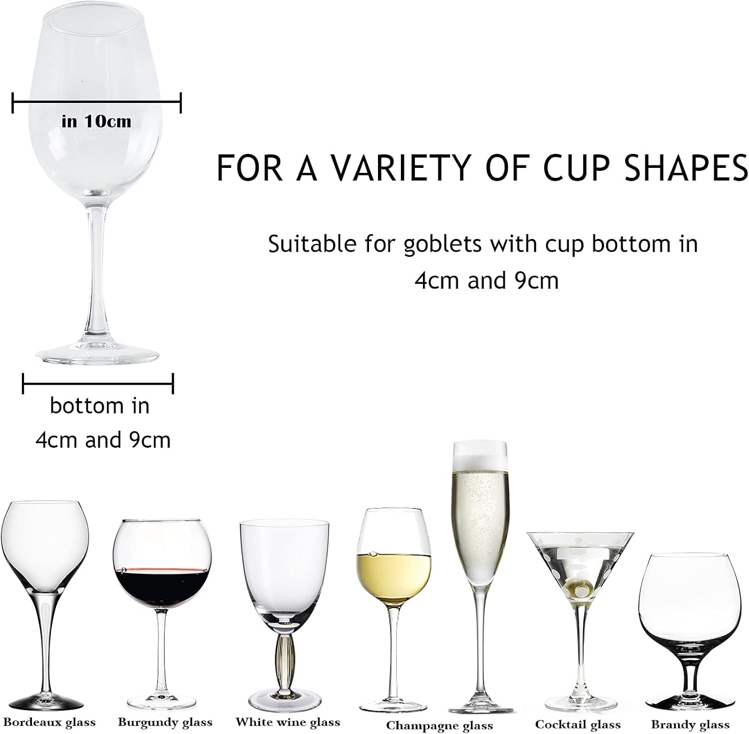118 Inch Wine Glass Rack Set of 4 Metal Holder 1
