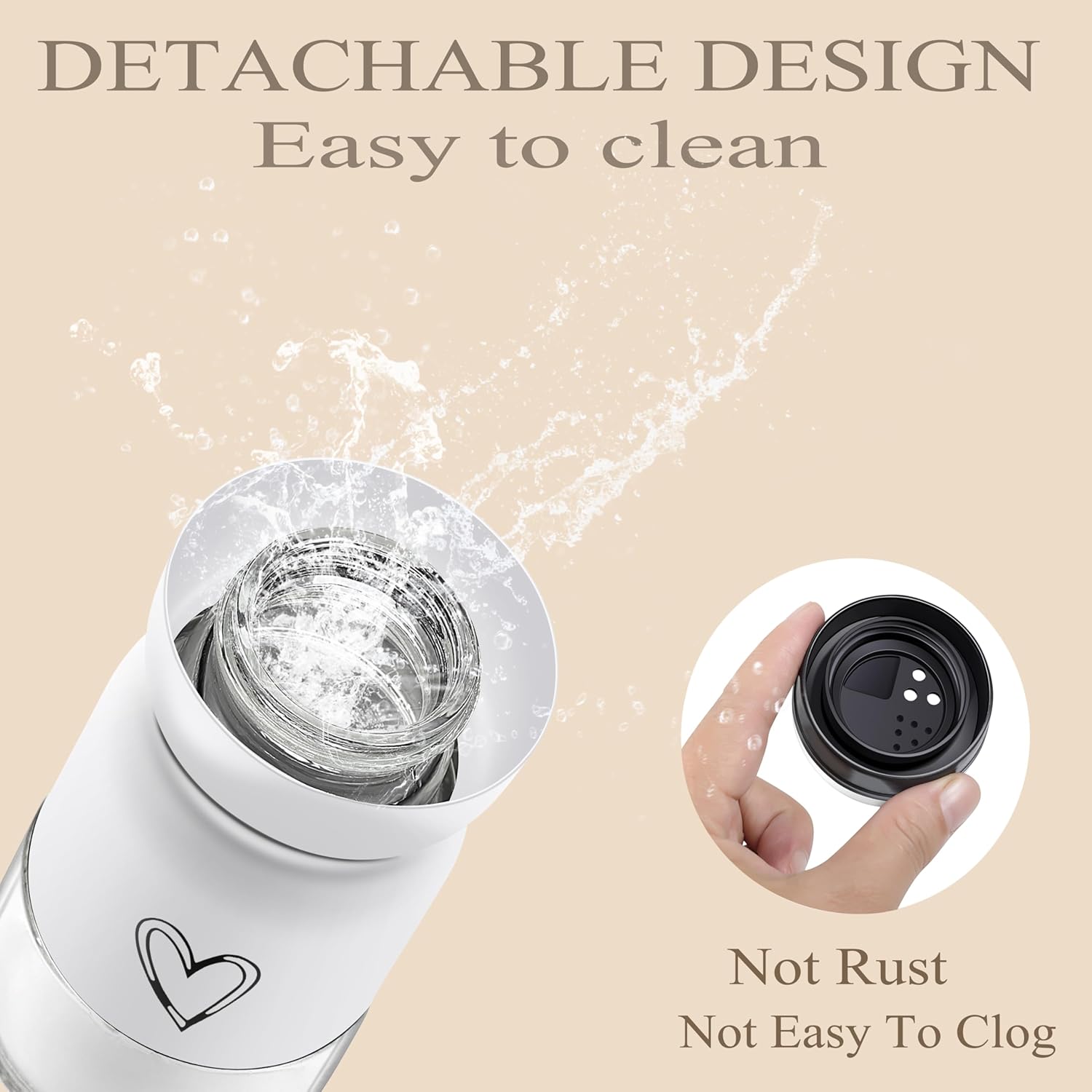 Stainless Steel Salt and Pepper Shaker Set with Adjustable Pour Holes