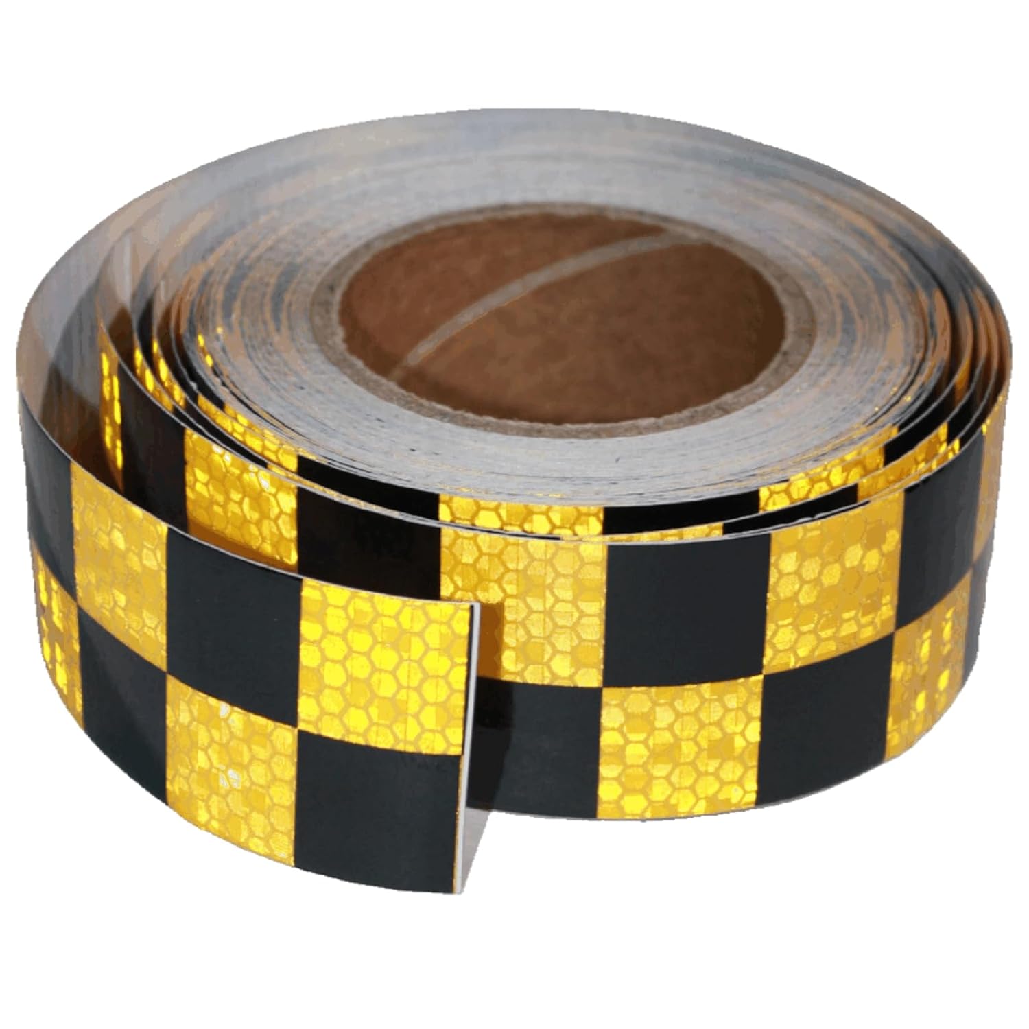 Yellow Black Reflective Tape 2in x 66ft Safety Warning