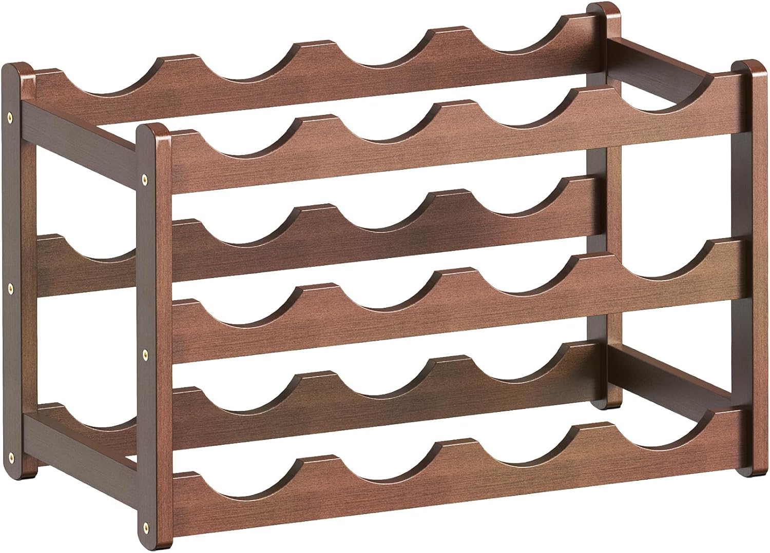 CAMOAT 3-Tier Bamboo Wine Rack Organizer