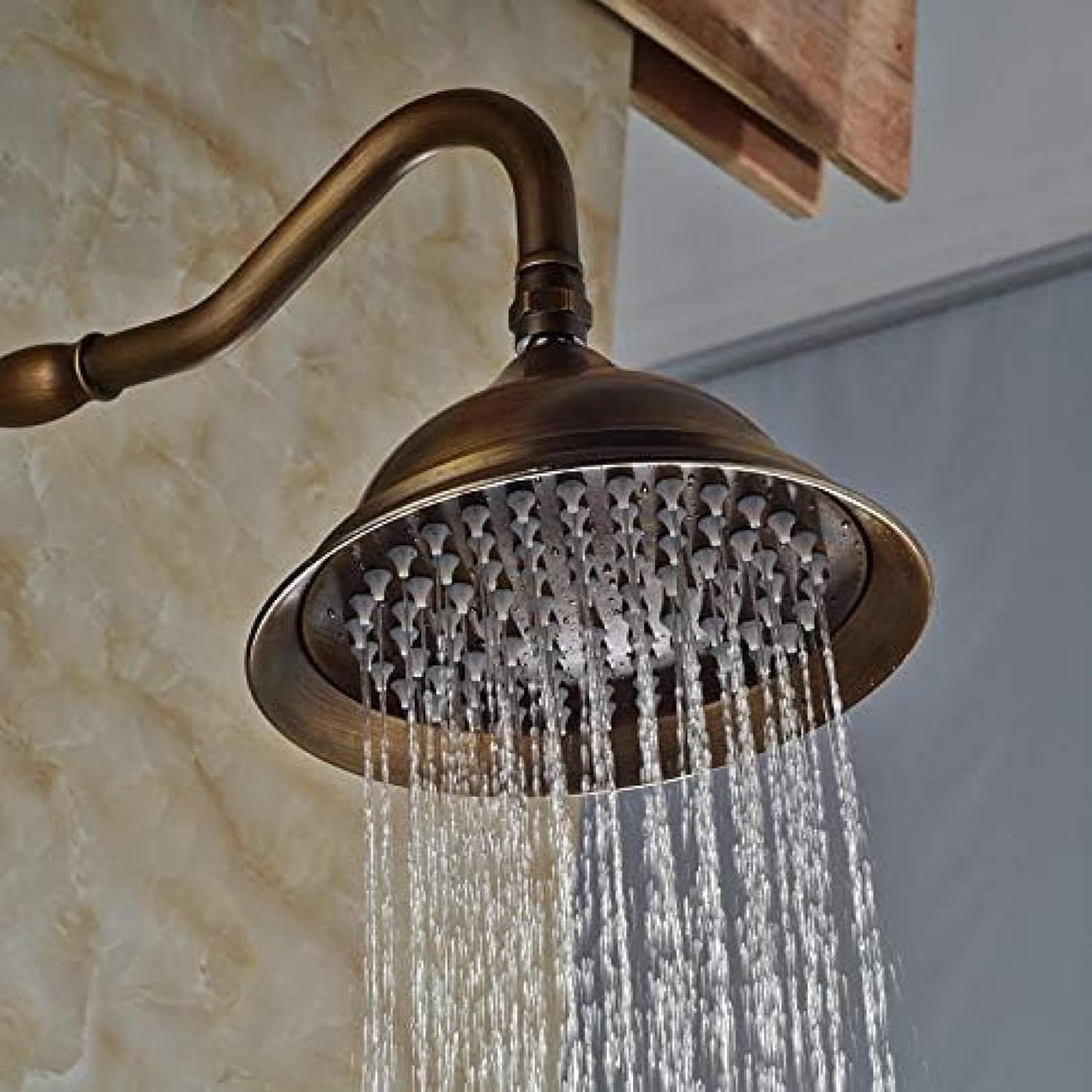 TECKI 8 Rainfall Shower Head with Handheld Faucet Set