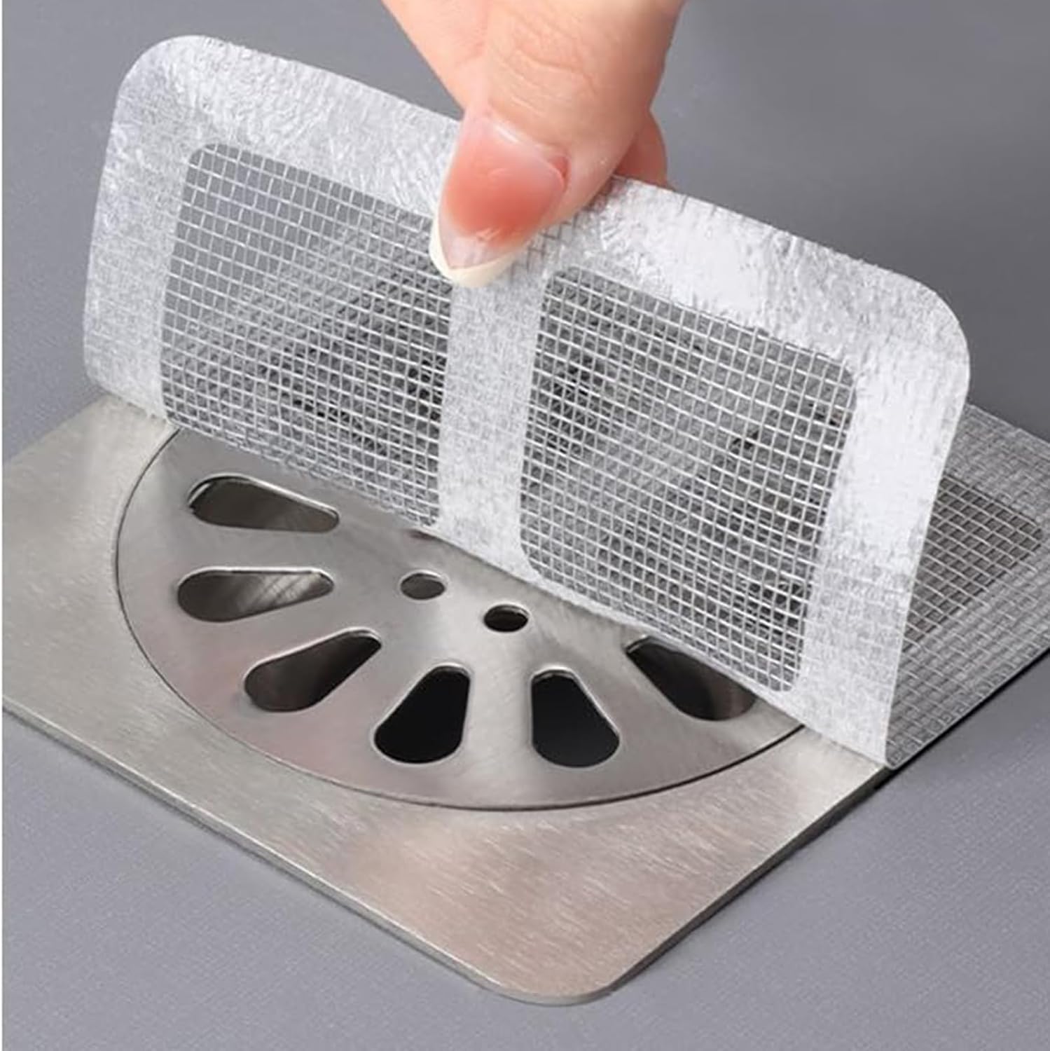 30 Pcs 4x4 Inch Disposable Hair Catcher for Bathrooms and Showers