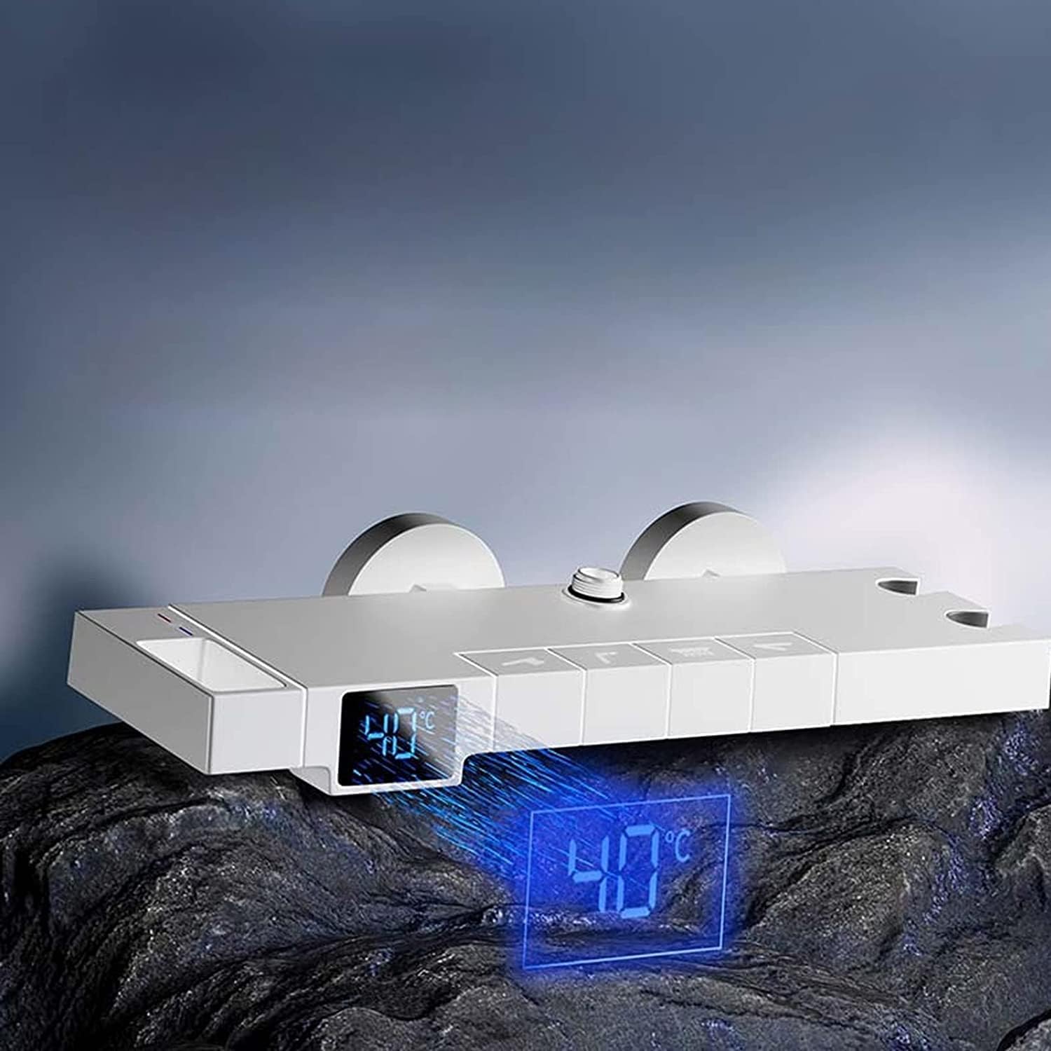 Thermostatic Shower Faucet Set with Temperature Display 1