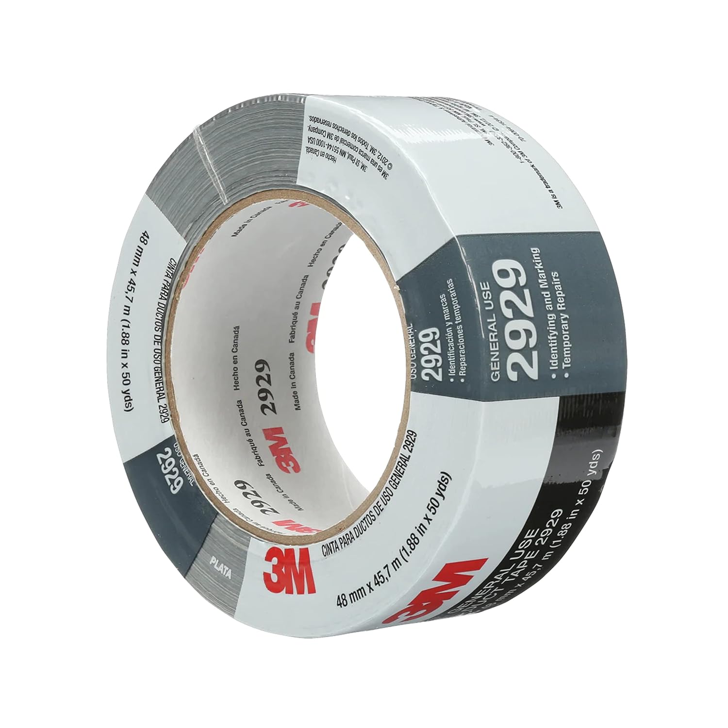 3M Duct Tape 2929 Silver 188 in x 50 yd