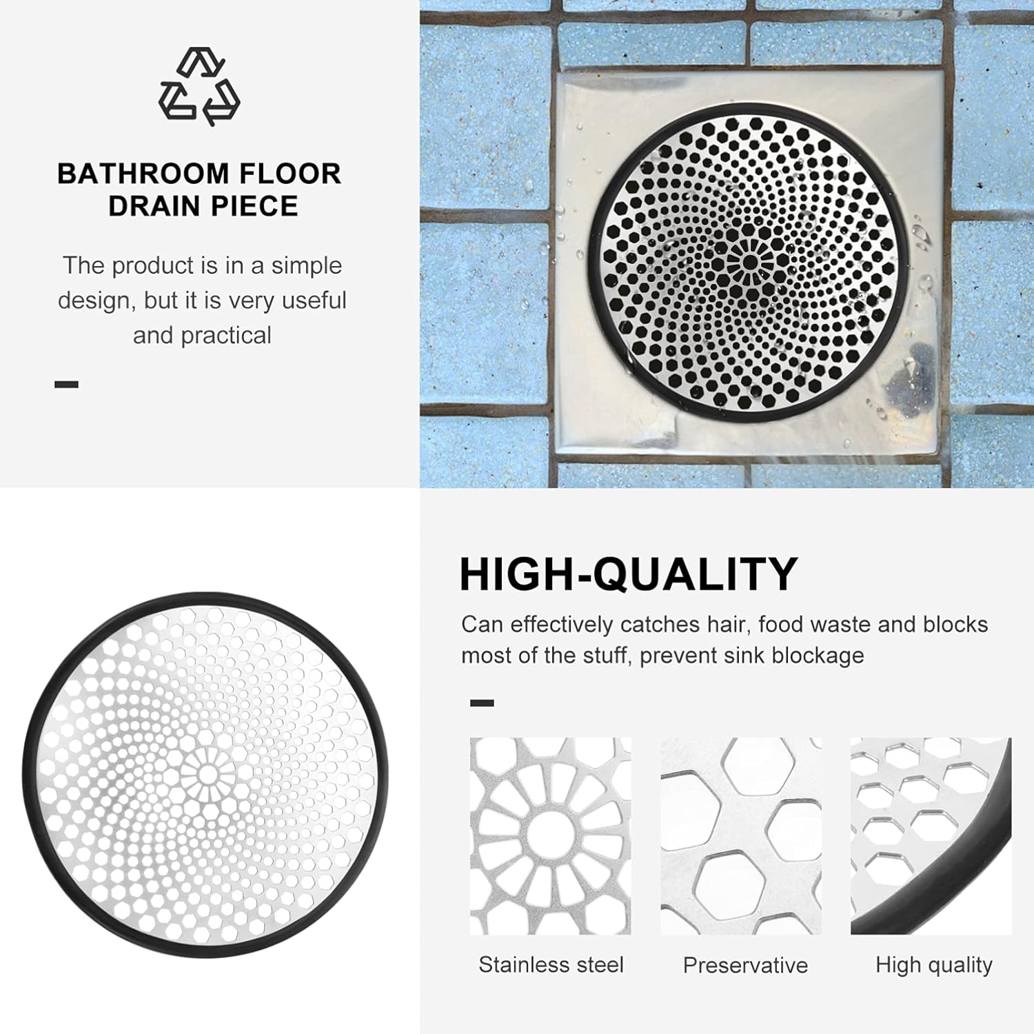 DOITOOL Floor Drain Strainer for Sink Bath Tub and Shower
