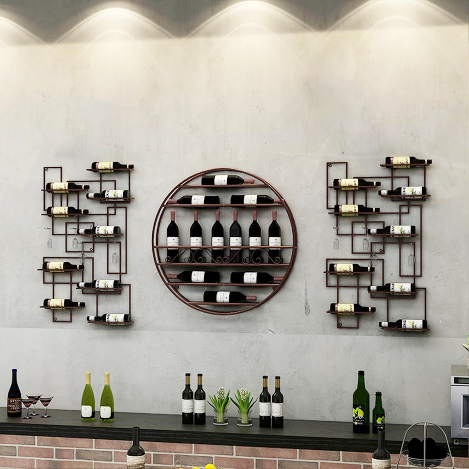 CUXAHO Bronze Wall-Mounted Wine Rack 1