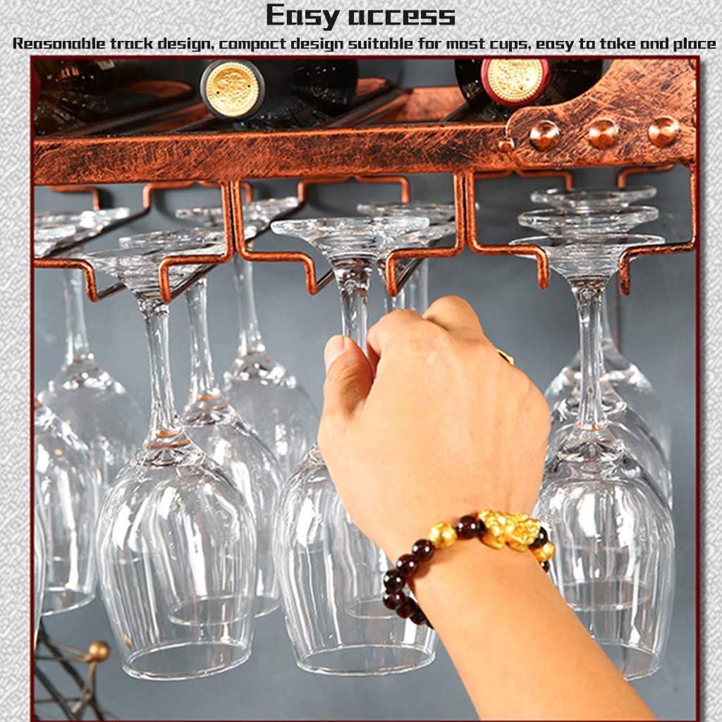 Adjustable Wall Mounted Wine Rack for Home and Kitchen