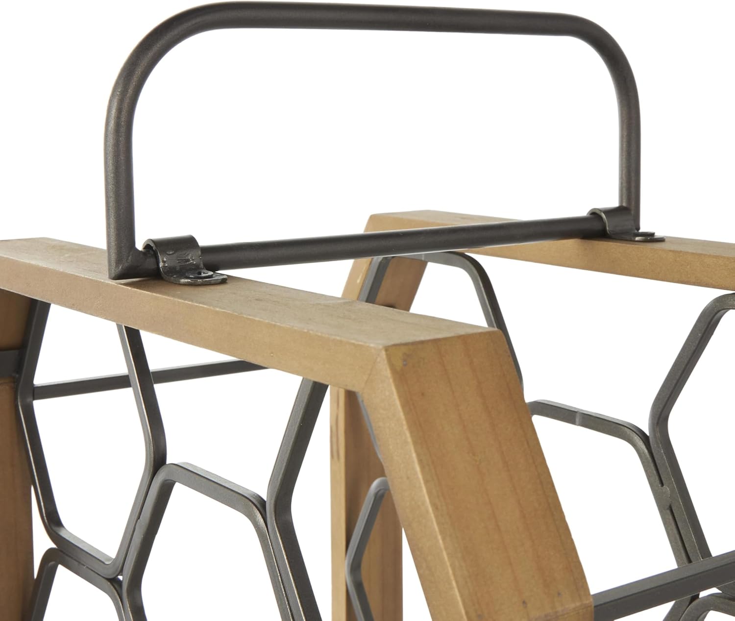 Deco 79 Industrial Wood Wine Rack with 11 Slots