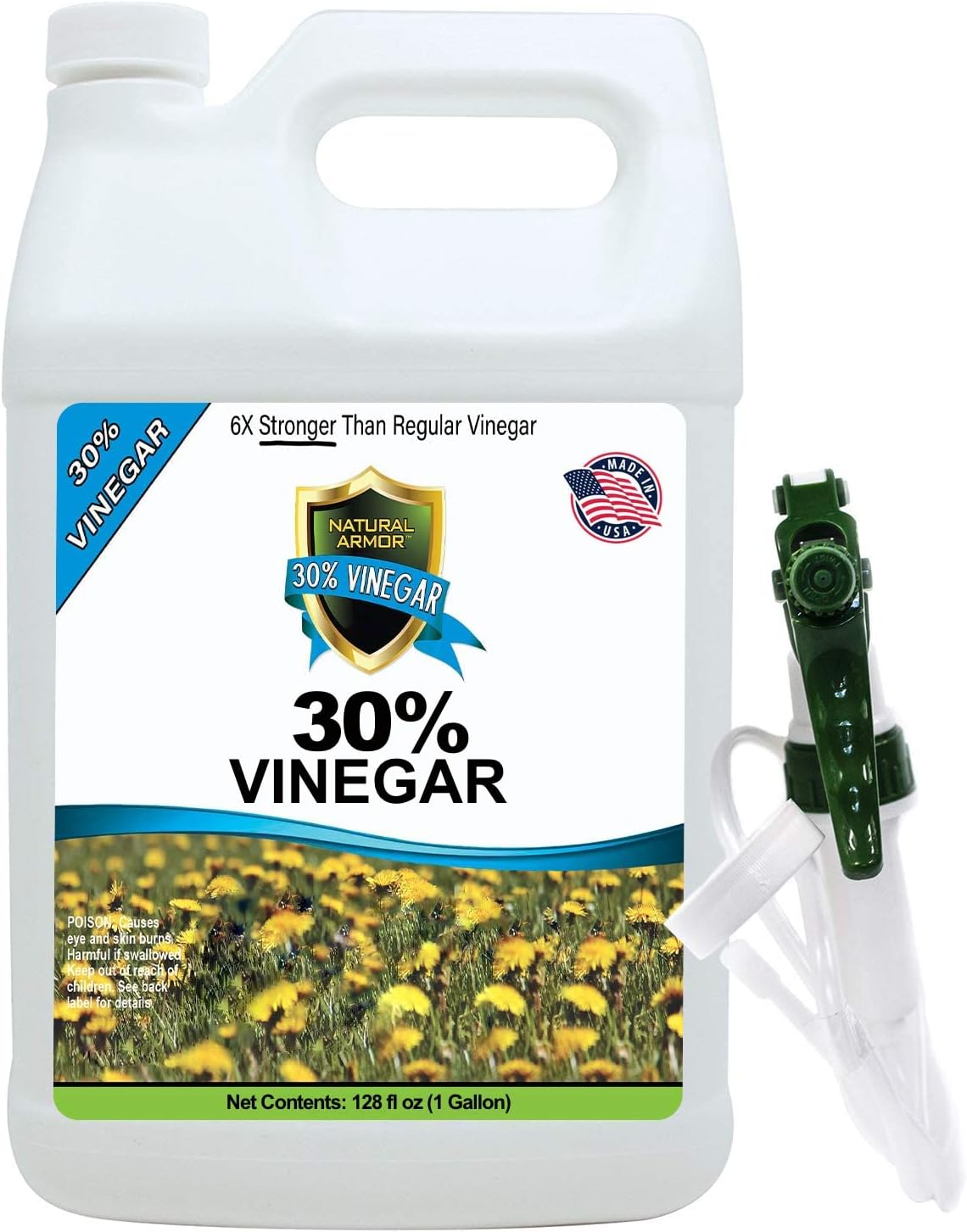 Natural Armor 30 Vinegar Cleaner - 6X Stronger Than Regular Vinegar