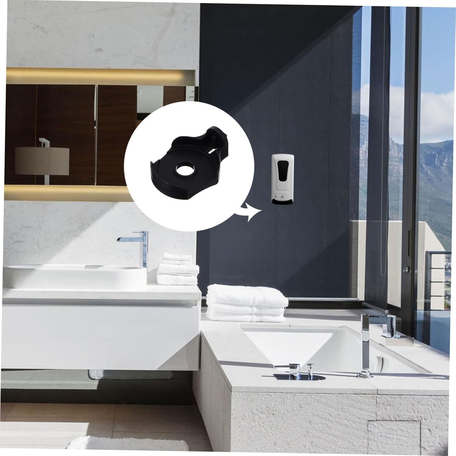 ABOOFAN Soap Dispenser Wall Holder 2 Sets