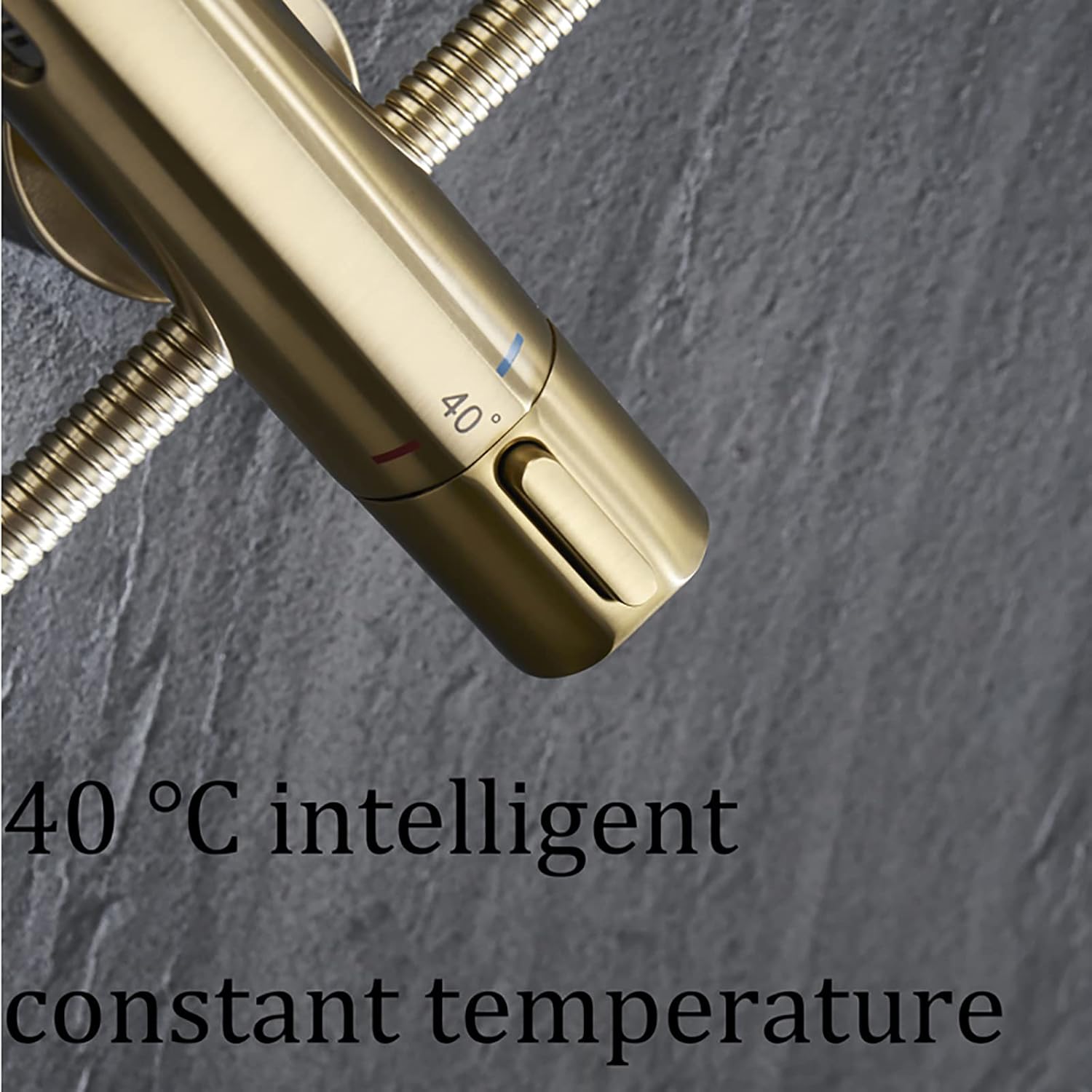 Rain Shower System with 10 Inch Head 3 Modes Thermostatic Faucet Set