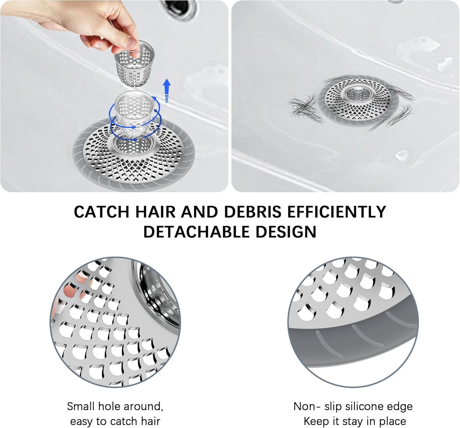Burfocus Sink Protectors for Kitchen Sink Silver