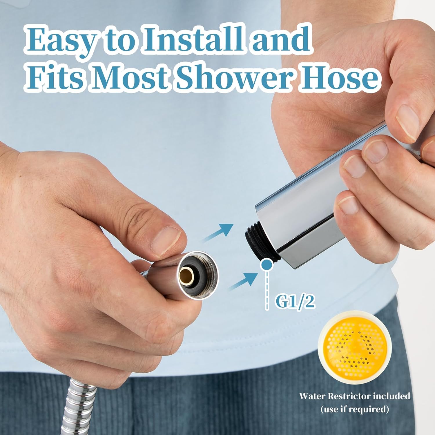 OFFO Handheld Shower Head with 6 Modes