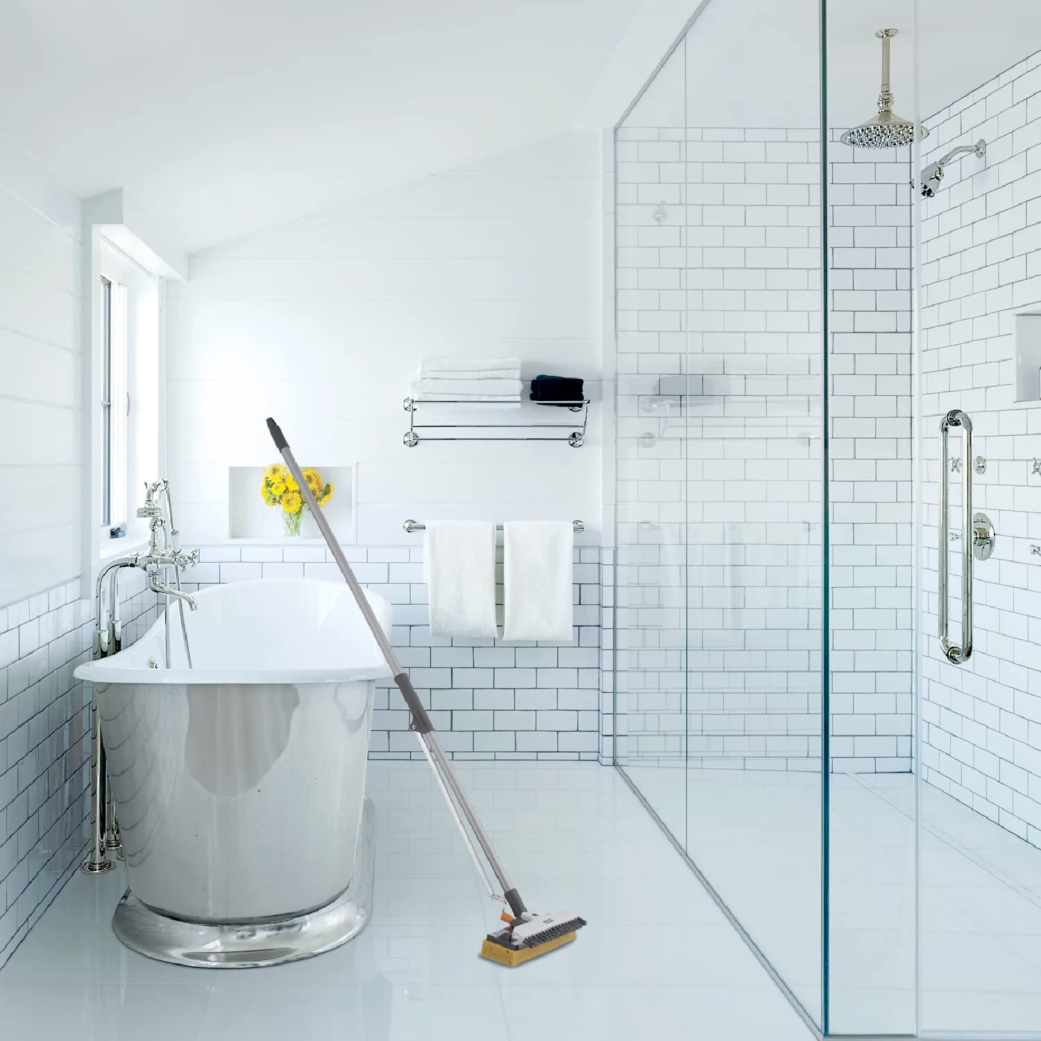 Superio Sponge Mop Pads Reusable for Tile Bathroom Kitchen