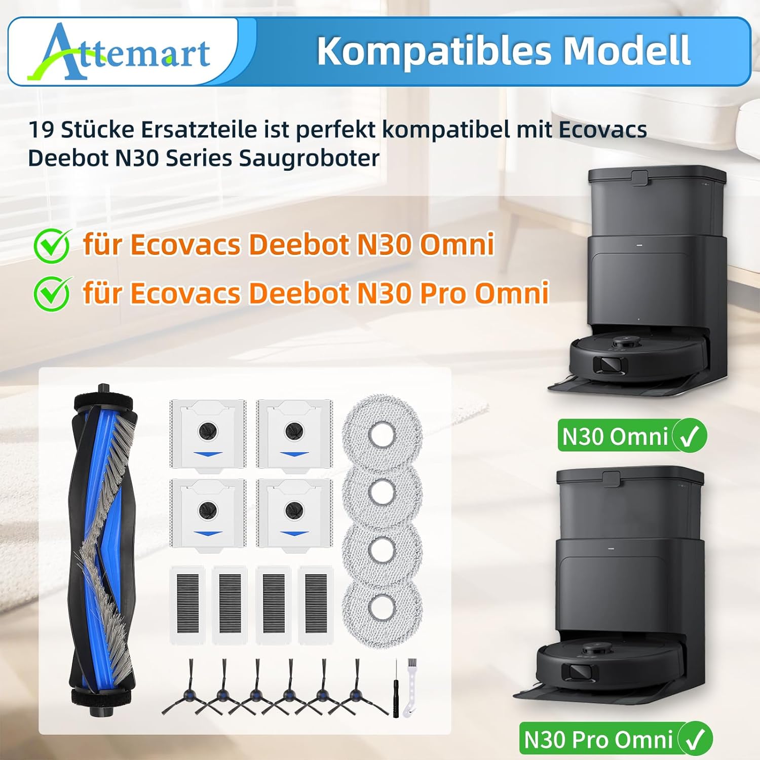 Attemart N30 Omni Replacement Accessories Kit 19 Pack