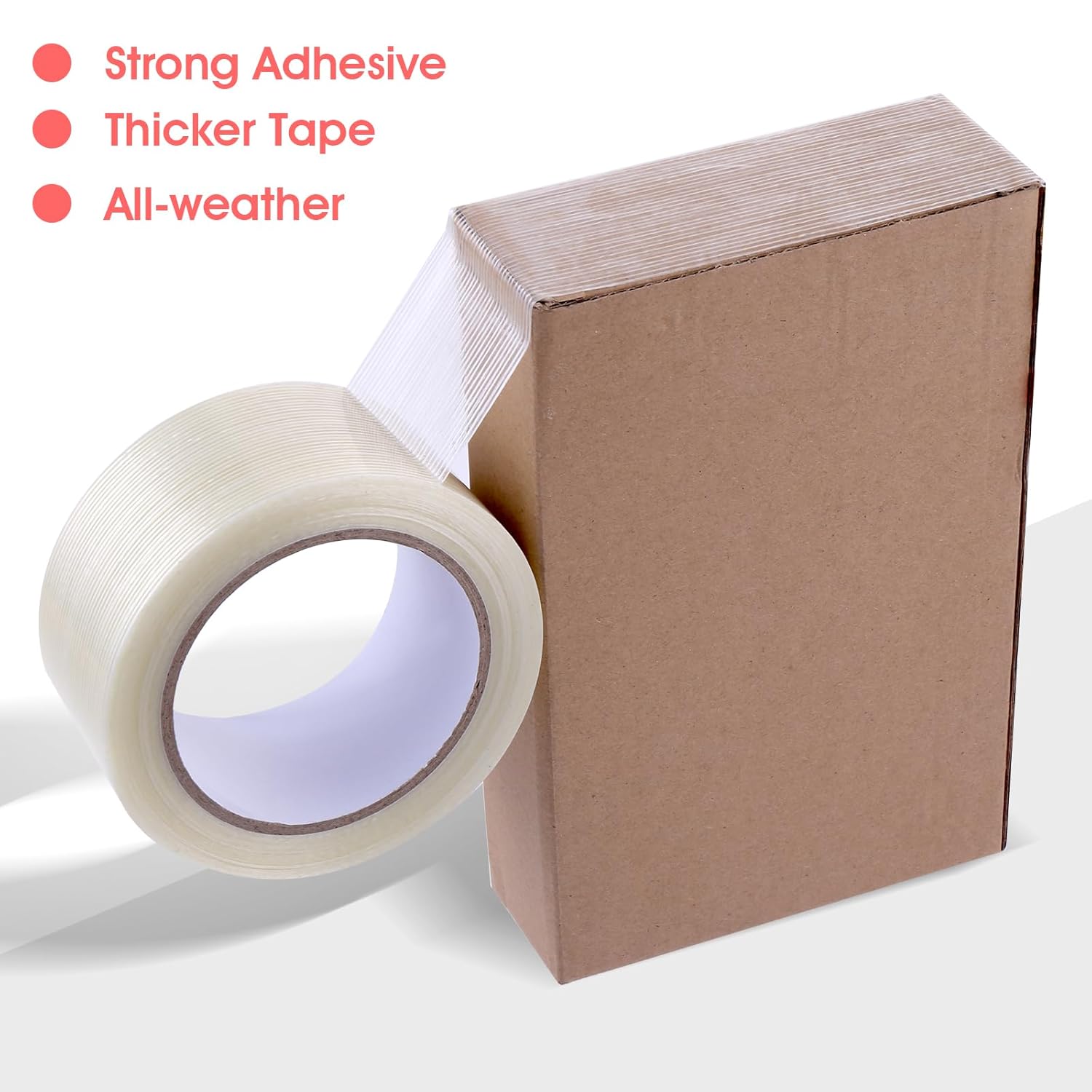 Prasacco 25M Clear Duct Tape Heavy Duty Waterproof 1